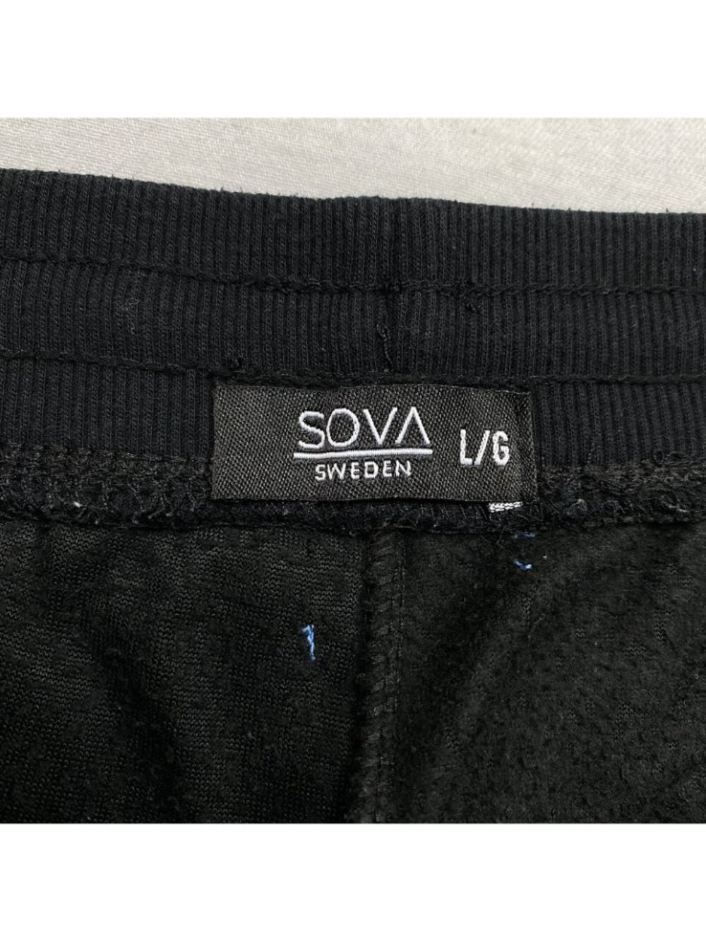 Sova Sweden Black Jogger Pants L/G Cozy 100% Polyester With Pockets & Drawstring - Picture 4 of 16